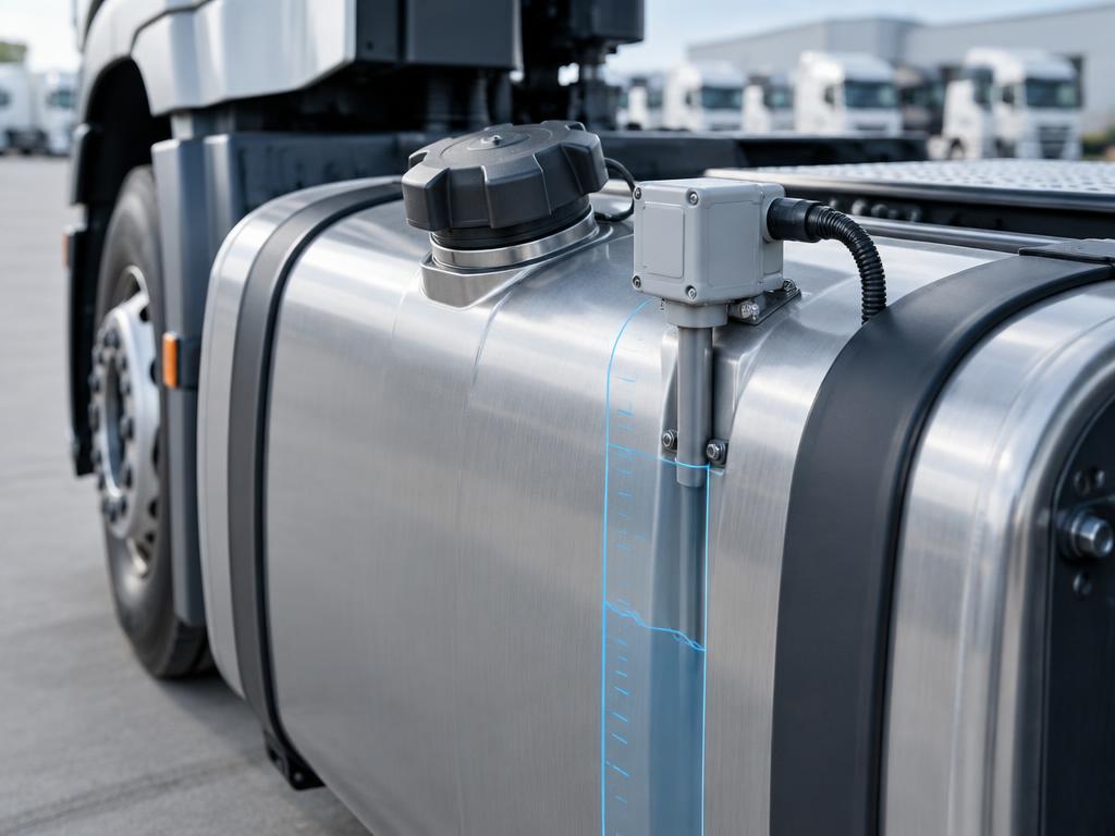 Fuel tank with a level sensor module fitted